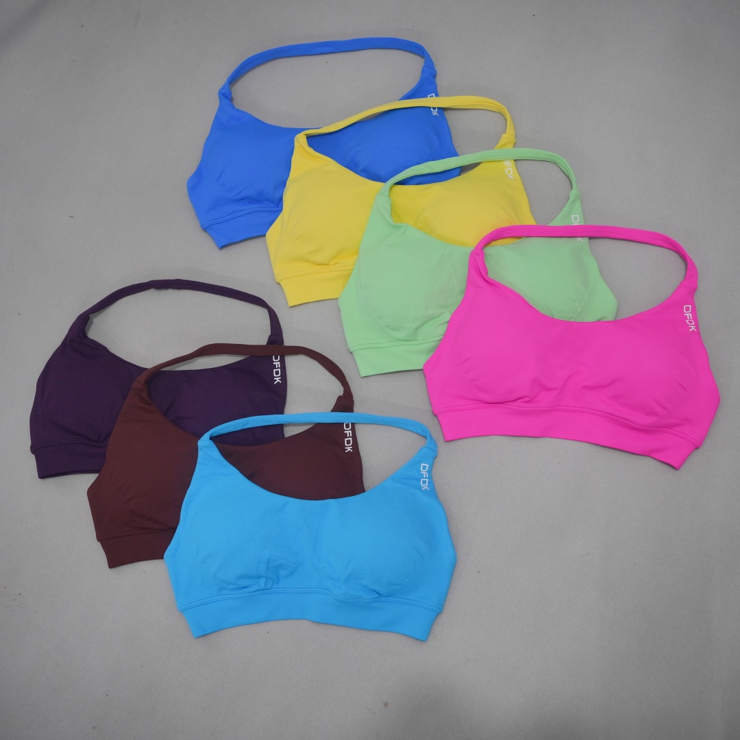 Minimizer Bra Women - DFDK レディース シームレス スポーツブラ ハイサポート プッシュアップ