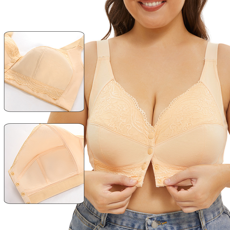 A-G カップ女性プラスサイズのブラジャーフロント閉鎖プッシ - Plunge Bra Push Up のレビューと価格