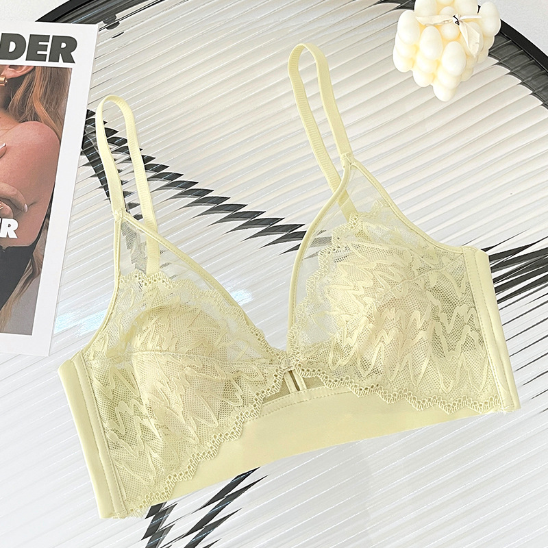 セクシーなレースクロップトップ、深いVバックレスキャミソール - T Shirt Bra Seamless のレビューと価格