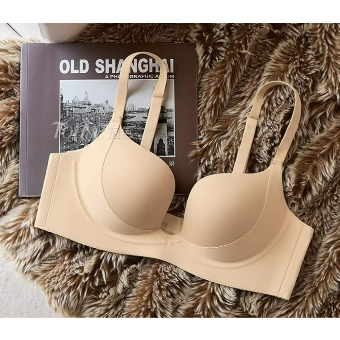 小さなバスト用プッシュアップブラセット ハーフカップ、夏用レ - T Shirt Bra Seamless のレビューと価格