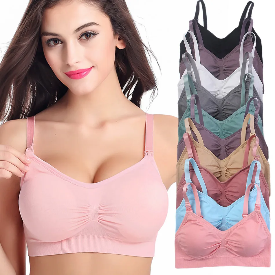 通気性のあるマタニティブラ、快適な授乳用ナイトブラ、女性用ワ - Sleep Bra Bralette のレビューと価格